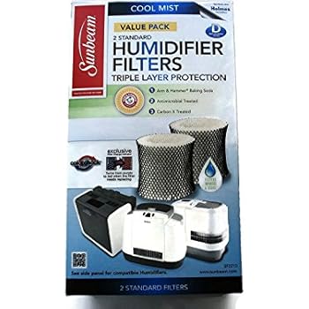 Sunbeam SF221 Humidifier filter with Color Check, 2PK