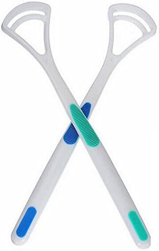 Zhisan 2Pcs/Set Tongue Scrapers Oral Care Tools Oral Cleaner Tongue Brush