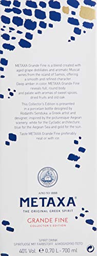 Metaxa Grande Fine in der Collector’s Edition mit 40% vol. | Hochwertiger Brandy aus Griechenland in ikonischer… – Bild 6