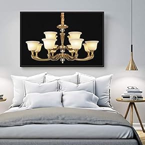 Floating Framed Canvas Wall Art for Living Room, Bedroom Droplight Canvas Prints for Home Decoration Ready to Hang - 16x24 inches