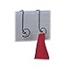 Safco Products  4148CH PanelMate Over the Panel Double Wire Coat Hook, Charcoal