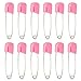 LEFV Diaper Pins 2.1inch Cloth Nappy Safety Pins,Pack of 100 (Pink)