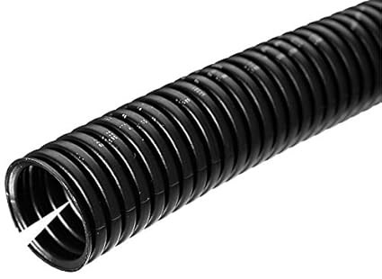 SL247 10m Wellrohr NW29 ID=29,3mm Wellschlauch Kabel SchutzRohr Isolierrohr geschlitzt