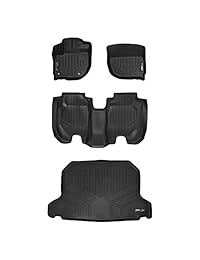 maxfloormat Floor Mats (2 filas) y maxtray Cargo Liner Set para 2016   2018 Honda HR V, color negro