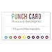 Punch Card - Incentive Loyalty Reward Cards - Business Card Size 3.5 x 2 Inches - Pack of 50