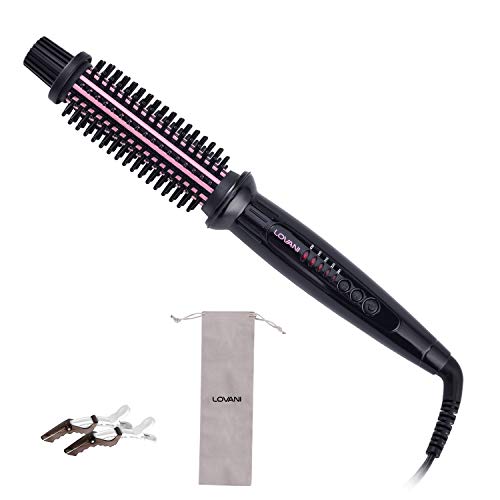 LOVANI Curling Iron Brush,Hair Curling Wand with 1 Inch Ceramic