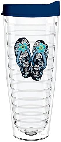 FLIP FLOPS BLUE 26oz Tritan Insulated Tumbler With Lid and Straw