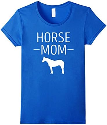 Womens Horse Mom Funny Horse T-Shirt Large Royal Blue