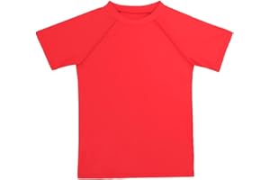 KAKU NANU Boys Rash Guard UPF 50+ Sun Shirt Toddler Short Sleeve