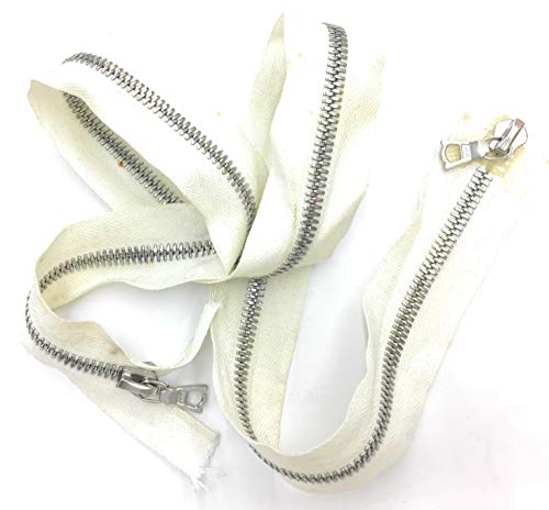 RiRi White Zipper - 20.5 Open Bottom - White/Silver Jamaica | Ubuy