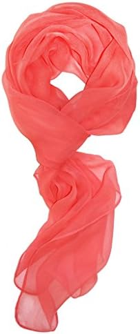 Solid Color Silk Blend, Lightweight, Sheer, Modern Oblong Scarf Headscarf