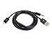 Case Kingdom 2in1 Micro B USB to A Male Charge + 3.5mm Audio Aux Cable for i9300 i9100 i9220
