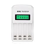 EBL LCD Smart Individual AA AAA Rechargeable Battery Charger for Ni-MH Ni-CD