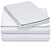 Amazon Brand – Pinzon 500-Thread-Count Pima Cotton Sateen Bed Sheet Set - Queen, White