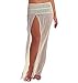 WenHong Womens Sexy Bikini Cover Up Beach Mesh Hollow Crochet Slit Skirt