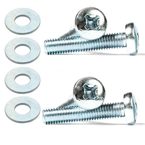 4 x M8 x 45mm Phillips Screws Bolts for TV Wall Mount Bracket + Washers H01B