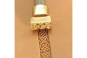 DandS ltd Leather Stamp Tool, Celtic, Professional Steel Craft Tool for Leatherworking, Embossing, Carving & Stamping Leather Projects, Belts Wallets & DIY Projects Compatible with Mallet #242