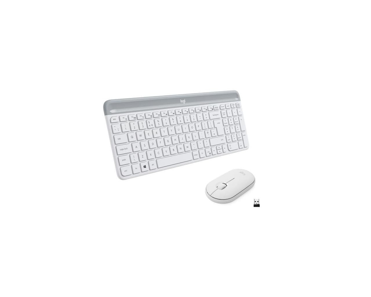 Clavier Gamer Logitech Logi Mk470 Slimwirel.Combo Offwhite (Fr) Noir