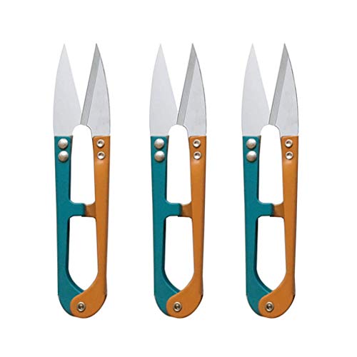 Eraimp Embroidery Tailor U Sewing Trimming Thread Clippers Scissors Cutter Nipper 8 Pieces Thread Seam Remover Stitch Unpicker Thread Cutter Tools Sewing Art Work,Threading,Needlework - Thumbnail 3