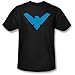 Batman Men's Nightwing Symbol T-Shirt Small Black