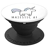Funny Majestic AF Unicorn Pop Socket - PopSockets Grip and Stand for Phones and Tablets