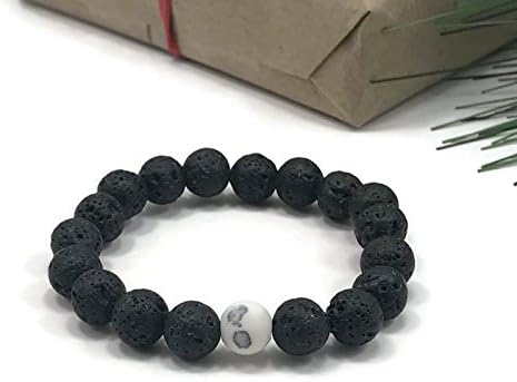Diffuser Bracelet by WestMarketDesign | Lava Bracelet, Howlite Stone Bead, Essential Oil Bracelet | Quality Diffuser Jewelry For Less | Earthy Diffuser Bracelet For Essential Oils
