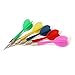 Pixnor 5Pcs Steel Tip Darts with Brass Barrel (Random Color)