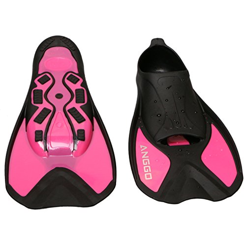 ANGGO Adult Dive Fin for Swim (Rose Red, Medium)