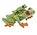 Safari Ltd. Red-Eyed Tree Frog with Baby - Hand-Painted, Lifelike 2.75