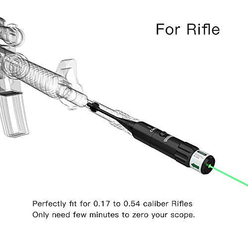 Tyseam BoreSighter Bore Sight kit Multiple Caliber, Laser Sight with
