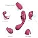 Clitoral Sucking Vibrator G Spot Vibrator Nipples Suction Clitoris Stimulator,Treediride Dual Motor 10 Vibration Modes Vagina Massager Waterproof Vibrating Dildo Rechargeable Sex Toys for Women Couple