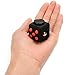FidgetKool 1pcs Pressure Relief Fidget Toys Dice Cube Relieves Stress and Anxiety for Children and Adults Add and ADHD Gifts Black and Red