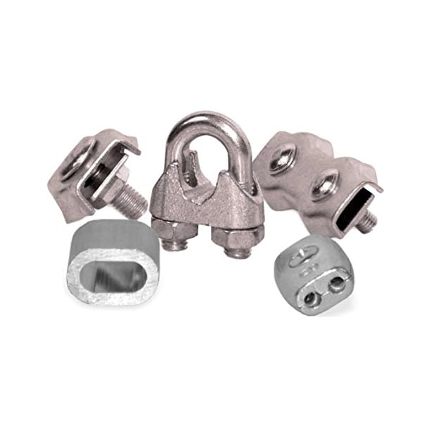 10 Stk. Steelando Pressklemmen - Drahtseilpressklemmen für Forstseil Windenseil Stahlseil Seil Draht Stahl (Aluminium, 2… – Bild 5