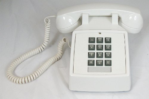 Cortelco-250015-VBA-20M Desk w/ Volume WHITE