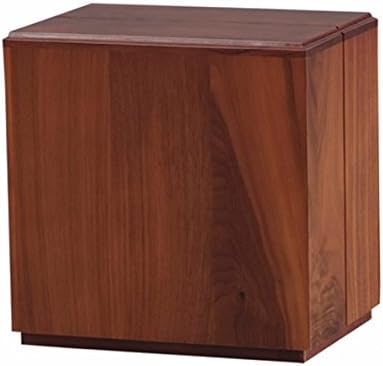 Modern Vertical Walnut Wooden Cremation Urn - 100% Solid Walnut Wood - Adult Size