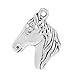 BestAmulets 20 Pieces Brave Horse Protection Powers Lucky Charms Findings for Jewelry Pendant Necklace Making 29x22mm