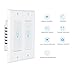 Smart Switch,LYASI Wi-Fi Light Switch In-wall Compatible with Alexa and Google Home,Remove Control Your Fixtures From Anywhere,Timing Function,No Hub Required (Smart Light Switch-2 Gang)