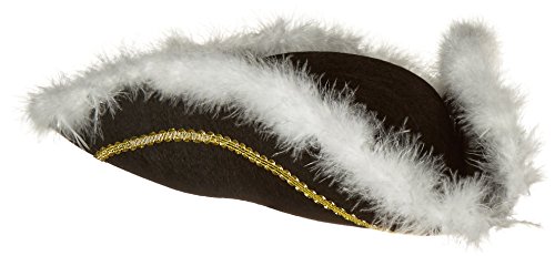 Jacobson Hat Company Men's Permalux Tricorne with Feather Trim