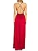 Simplee Apparel Women's Sleeveless Backless Slit Maxi Satin Slip Dress Cocktail