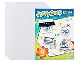 Shrink Films - 12-Pack Printable White Shrink Art Papers for Kids, Plain Shrink Sheets, Creative Art & Craft Supply, DIY Drawing Project for Classroom, Teachers, Students, White, 8.5 x 11 Inches