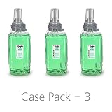 GOJO Botanical Foam Handwash, EcoLogo Certified, 1250 mL Hand Soap Refill for GOJO ADX-12 Touch-Free Dispenser (Pack of 3) - 8816-03