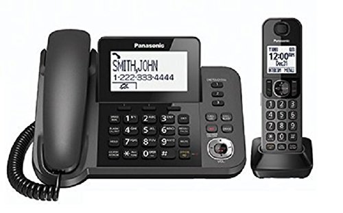 Panasonic KXTGF350M Dect 1-Handset Landline Telephone (Certified Refurbished) (KX-TGF350N METALLIC GRAY)