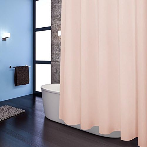 Maryanee Waterproof and Mildew-Resistant PEVA Shower Curtain Liner, Blush, 71 Inches X 71 Inches