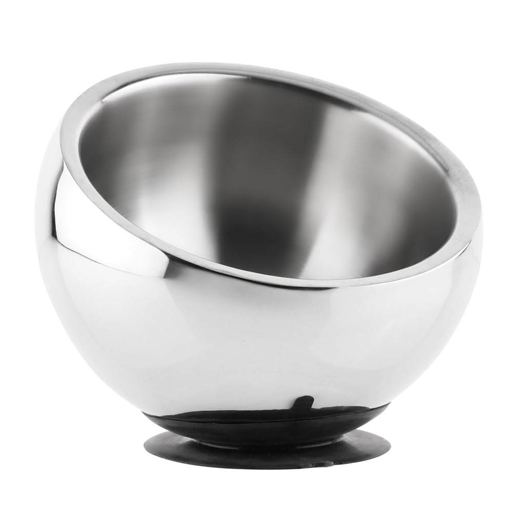 Nobby GOLYO Stainless Steel Bowl Double-Walled with Suction Cup Diameter 18.5 x 15 cm Approx. 780 ml