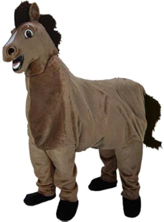 Amazon.com: 2-Person Horse Mascot Costume: Clothing
