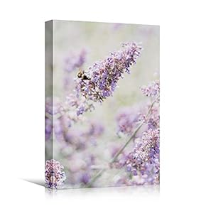 signwin Canvas Wall Art Purple Petal Close Up...