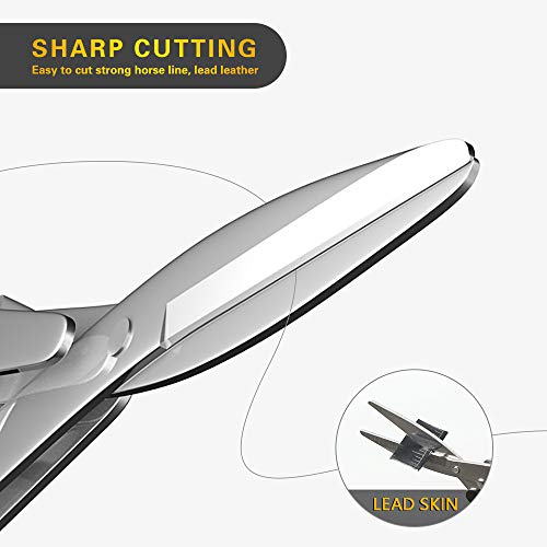 CUKAID Folding Safety Scissors - Comfortable Zinc Alloy Grip Sharp Titanium Blade, 2-Pack