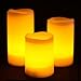 Frostfire Mooncandles - 3 Weatherproof Outdoor and Indoor Candles with Remote Control & Timer