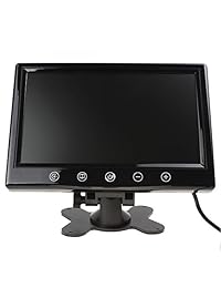 visualización LCD en color retrovisor monitor 9 inch con Full Color visualización con retroiluminación LED soporta imagen de alta resolución Monitor Marcha Atrás para Coche con Mando a Distancia