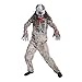 Boys Infected Zombie Skeleton Fancy Dress Costume - 4 Piece Quality Costume,Med (48-53 Ins/122cm-134cm),Gray